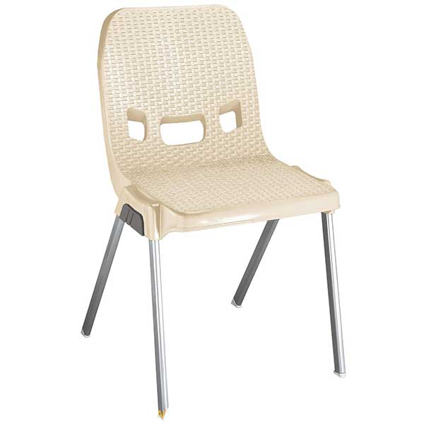 صندلی پایه فلزی حصیر بافت ناصر پلاستیک کد 881